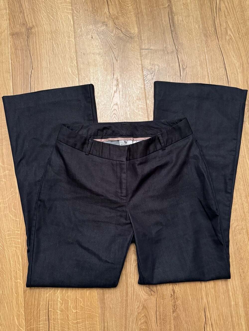 Worthington Curvy Fit Flare Leg Dress Pants, Black, Size 6